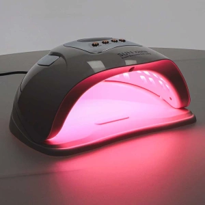 Lampa UV pentru unghii, model "SUN X26 MAX", pentru manichiura, unghii hibride și unghii cu gel, 81 de LED-uri. 380 W, culoare Alba, pentru uz personal sau profesional - Img 2