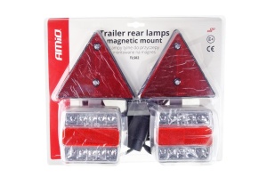 Lampi spate cu magnet pentru remorca 02140 - Img 3