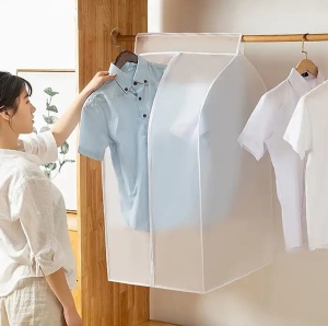 Organizator protectie haine, dimensiune 90 x 60 x 50 cm. culoare transparent, material textil - Img 2