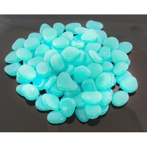 Set 100 pietre decorative fluorescente, culoare Albastru, AVX-AG653A - Img 2