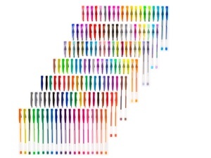 Set 140 piese, Pixuri cu gel multicolor cu sclipici (glitter) - Img 6