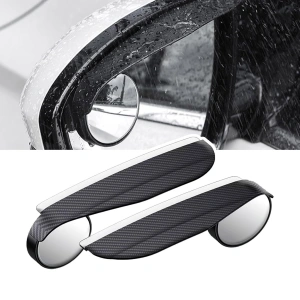 Set 2 buc. Oglinzi "Unghi Mort" cu protectie ploaie, finisaj Carbon, culoare Neagra - Img 2