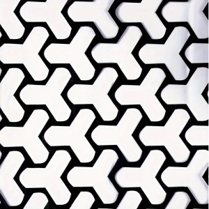 Set 2 folii autoadezive decupate pentru decorarea stopurilor auto, dimensiune 2 x 48 x 30cm, culoare Negru Mat, model HONEYCOMB TRIANGLE - Img 5