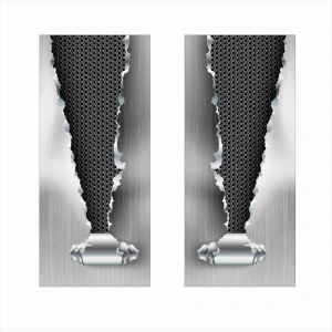 Set 2 stickere decorative pentru stalpii usilor, print autoadeziv de inalta rezolutie, dimensine 2 buc x 50 x 22 cm , cod: AVX-SSU-06 - Img 2