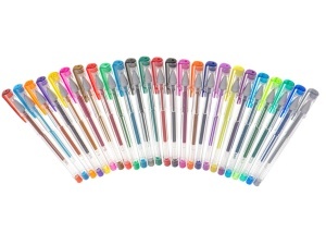 Set 25 piese, Pixuri cu gel multicolor cu sclipici (glitter) - Img 6