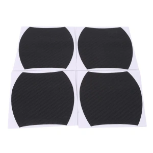 Set 4 bucati protectie zgarieturi manere usa din autocolant carbon 3D Negru - Img 2