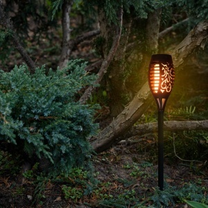 Set 4 lampi solare de gradina tip "Torta" cu 12 LED-uri - Img 2