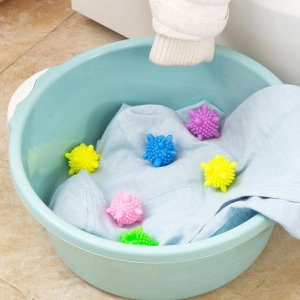 Set 5 bile anti-scamosare si inmuiere a rufelor, pentru masina de spalat - Img 3