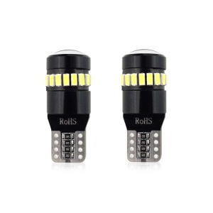 Set becuri auto cu LED CANBUS compatibil T10 W5W 19 SMD Alb 12V, destinat competitiilor auto sau off-road - Img 1