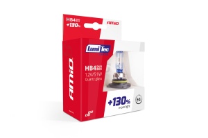 Set becuri cu halogen HB4 12V 51W LumiTec LIMITED + 130% DUO BOX - Img 2