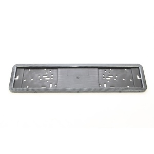 Suport numar inmatriculare INOX + finisaj CARBON, LPF 002 - Img 2