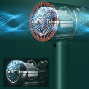 Uscator de par pentru casa sau calatorii, alimentare 220V, culoare Verde, AVX-AG440C - Img 3