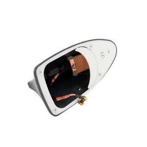 Antena auto activa AM - FM tip "SHARK TAIL" culoare ALB - Img 1