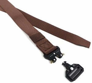Curea Tactica pentru pantaloni, culoare Maro cu catarama Neagra - Img 4