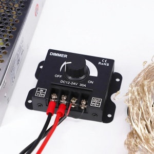 Dimmer LED cu reglaj manual, 12V - 24V, 360W - 720W, 30A - Img 1