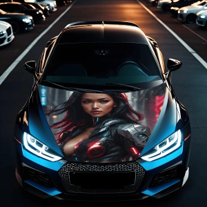 Folie Capota Auto "Hood Art" rezistenta la exterior, marime M (165 x 120cm) - Cod: AVX-CAPOTA-001M