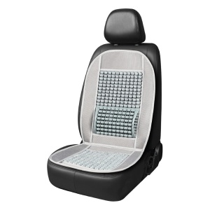 Husa scaun auto cu bile de masaj si suport lombar, dimensiuni 97 x 44 cm, culoare Gri - Img 1