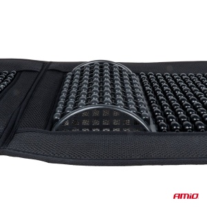 Husa scaun auto cu bile de masaj si suport lombar, dimensiuni 97 x 44 cm, culoare Neagra - Img 5