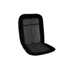 Huse auto cu bile de masaj din lemn si margine de plus neagra CSM-01-Black - Img 1
