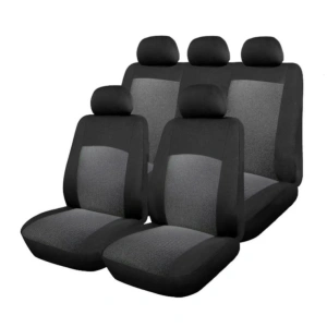 Huse Scaun Auto, 9 piese, universale, culoare Gri-Negru