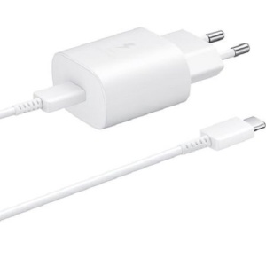 Incarcator 25W pentru Samsung A23 A24 A25 USB-C TA800EWE-DG980BWE 3A Type-C Super Fast Charger Alb - Img 2