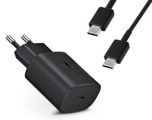 Incarcator 25W pentru Samsung S24 TA800EBE-DG905BBE Type C 1M Super Fast Charger Negru - Img 3