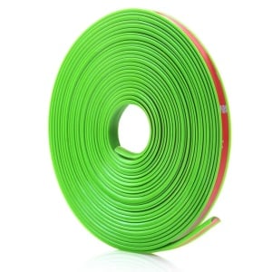 Inele de protectie si decor jante, adezive, din plastic flexibil - VERDE - Img 2