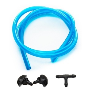Kit Universal cu 2 diuze spalare parbriz tip "perdea" + teu + furtun, lungime 200 cm - Img 2