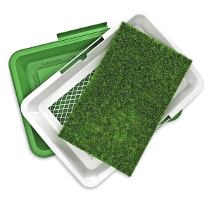Litiera Inteligenta cu iarba artificiala pentru caini si catei de talie mica, 47 x 34cm - Img 4