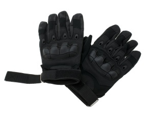 Manusi Tactice cu elemente de protectie, marime XL, cu destinatie Moto, ATV, SSV, QUAD, culoare Neagra - Img 6