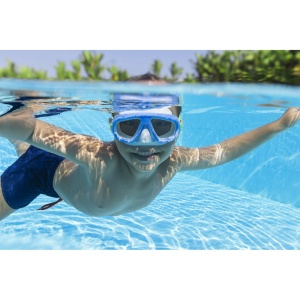 Ochelari de tip Masca pentru inot si scufundari, pentru copii, varsta 3+, culoare Albastru - Img 8