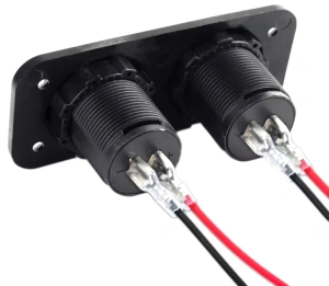 Panou electric suplimentar impermeabil pentru vehicule Off Road, ATV, SSV, tensiune 12-24V, 2 x USB si Voltmetru - Img 4