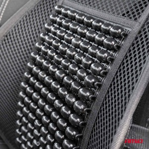 Pernita scaun cu suport lombar pentru corectare postura cu bile de masaj, dimensiune 40 x 38 cm, culoare Neagra - Img 3