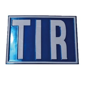 Placuta metalica TIR din otel reliefat