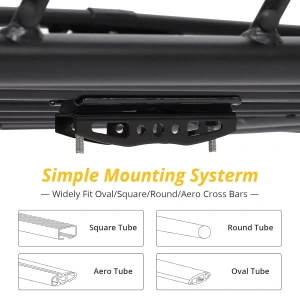 Portbagaj metalic pentru plafon de tip "ROOF RACK", dimensiune 127 x 100cm, culoare neagra, cu bare transversale incluse - Img 4