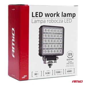 Proiector LED pentru Off-Road, ATV, SSV, putere 90W, culoare 6500K, tensiune 9-36V, dimensiuni 110 x 110 x 45 mm - Img 4