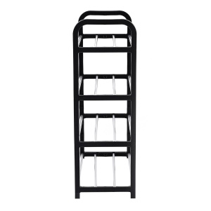 Raft Elegant pentru depozitare Pantofi sau Pantaloni, cu traverse metalice, 4 nivele, dimensiuni 58 x 42 x 18 cm - Img 4