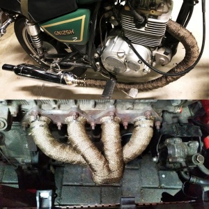Rola banda termoizolanta din fibra de sticla, rezistenta termic pentru galerii evacuare, destinatie auto-moto, dimensiune 5cm x 10m - Img 3