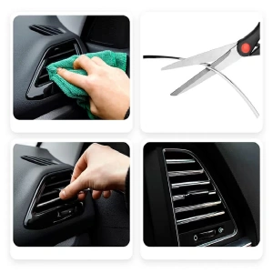 Rola Ornament Auto de tip "U" pentru muchii sau grila ventilatie, 15m liniari, culoare Crom SILVER - Img 4