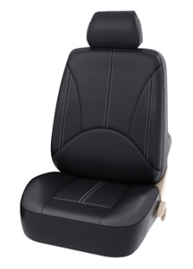 Set 11 huse scaun auto UNIVERSALE din piele ecologica NEGRU AG338E - Img 2