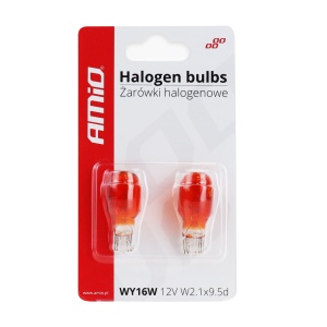 Set 2 becuri cu halogen T15, WY16W, W2.1x9.5d, 12V - Img 3