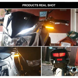 Set 2 lampi Semnalizare Moto SECVENTIALA, cu 2 functii, pozitie si semnalizare, 12V - Img 8