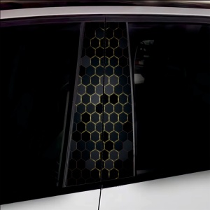 Set 2 stickere decorative pentru stalpii usilor, print autoadeziv de inalta rezolutie, dimensine 2 buc x 50 x 22 cm , cod: AVX-SSU-04 - Img 1