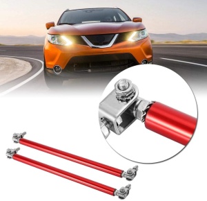 Set 2 Tije din Aluminiu reglabile pentru Consolidare Spoiler, lungime 10cm, culoare Rosu - Img 2