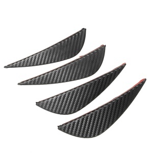 Set 4 buc. aripioare ornamentale bara tuning, culoare carbon - Img 4