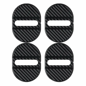 Set 4 buc. Ornamente Inchidere Usa, finisaj Carbon, culoare Neagra - Img 2