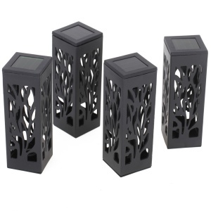 Set 4 lampi solare de gradina cu picior tip "Lampion" cu LED - Img 7