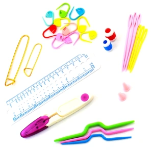 Set 50 piese pentru crosetat in husa din piele ecologica, un cadou perfect pentru pasionații de crosetat sau broderie - Img 4