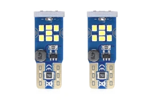 Set becuri auto cu LED CANBUS UltraBright compatibil T10 W5W 21 SMD Alb 12V/24V, destinat competitiilor auto sau off-road - Img 2