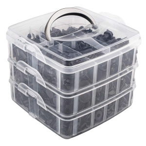Set cleme - clipsuri reconditionare auto, 620 piese, diferite modele - Img 1